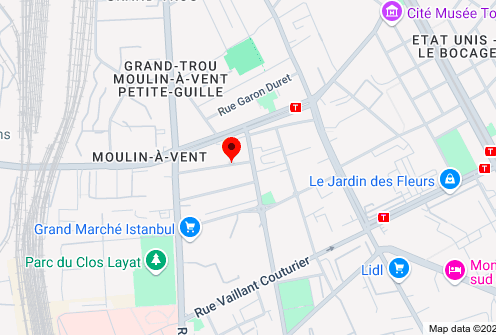 Localisation du cabinet - Vénissieux